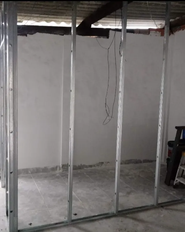 Estrutura de drywall montada em imóvel de Barueri